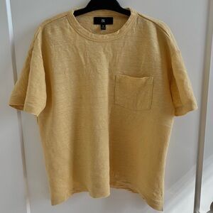 Banana Republic Yellow Linen Tee M